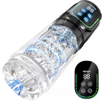 Automatic Male Masturbator Penis Pump, Male Sex Toys for Men Sex Toy Adult Toys Pocket Pussy Stroker Masturbators with 3 Pump & 7 Thrusting Rotating Vibrating Sucking Sex Machines & Devices (Black)