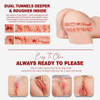 Realistic Sex Doll for Men Pocket Pussy - 7.28 LB Soft Skin Feel Male Masturbator with Dual Entry, Compact & Reusable Adult Pleasure Toy Pink