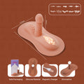 Riding & Thrusting Dildo Vibrator for Women & Couples, Dual Stimulation Silicone Dildo, Remote Control with 20 Vibration Modes (10+10), Rechargeable, Waterproof, Adult Toys, Sex Toy, Body-Safe Design