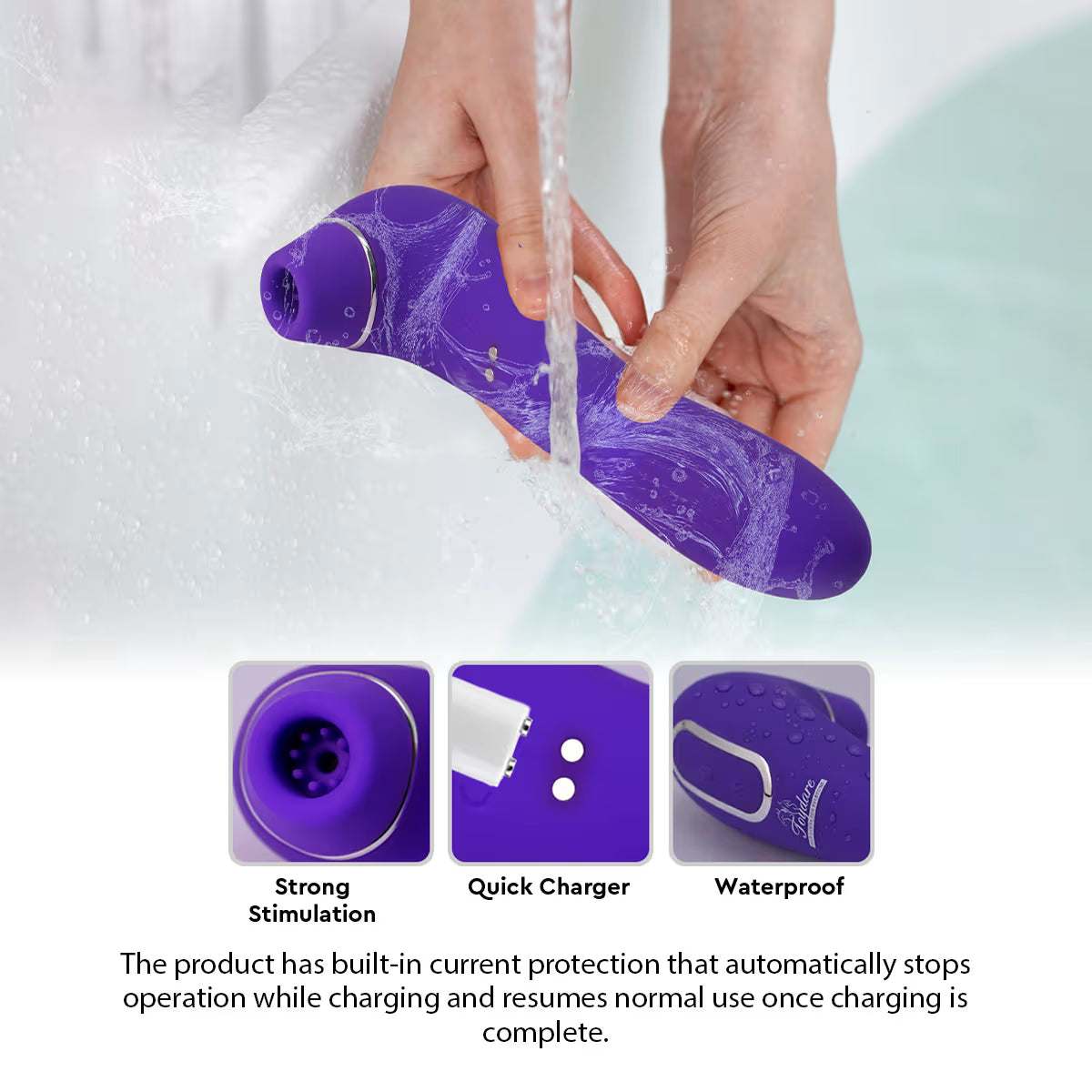 Vibrator Wand for Women, 2-in-1 Clitoral Stimulator & G Spot Vibrator, Suction Vibrator with Multiple Vibration Modes, Silent Female Vibrator, Adult Toy for Couples, Nipple Sucker