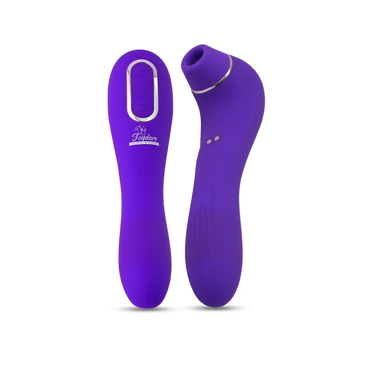 Vibrator Wand for Women, 2-in-1 Clitoral Stimulator & G Spot Vibrator, Suction Vibrator with Multiple Vibration Modes, Silent Female Vibrator, Adult Toy for Couples, Nipple Sucker (Purple)