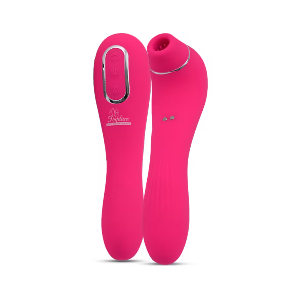 Vibrator Wand for Women, 2-in-1 Clitoral Stimulator & G Spot Vibrator, Suction Vibrator with Multiple Vibration Modes, Silent Female Vibrator, Adult Toy for Couples, Nipple Sucker (Pink)