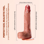 7 Inch Girth Huge Thick Dildo, Dual Density Silicone Dildos with Strong Suction Cup, G-spot Realistic Dildo Anal Sex Toys for Men and Women