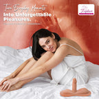 Riding & Thrusting Dildo Vibrator for Women & Couples, Dual Stimulation Silicone Dildo, Remote Control with 20 Vibration Modes (10+10), Rechargeable, Waterproof, Adult Toys, Sex Toy, Body-Safe Design