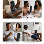 AI Interactive Male Masturbator for Men – 7 Thrusting & 7 Rotating Modes, Hands-Free Pocket Sleeve with LCD Screen, Viewing Window & Stable Mount Base