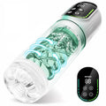 Automatic Male Masturbator Penis Pump, Male Sex Toys for Men Sex Toy Adult Toys Pocket Pussy Stroker Masturbators with 3 Pump & 7 Thrusting Rotating Vibrating Sucking Sex Machines & Devices (Black)